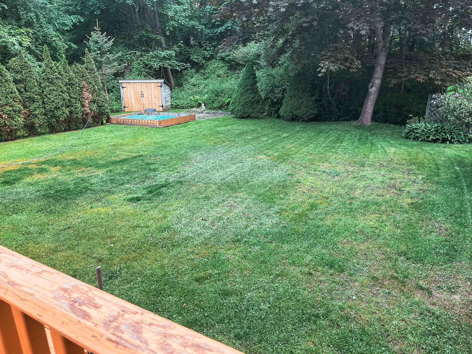 Maine front yard landscape work