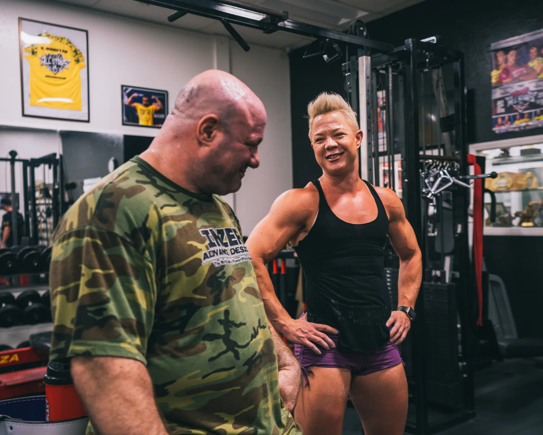Scot Big Mendy Mendelson coaching inside his gym