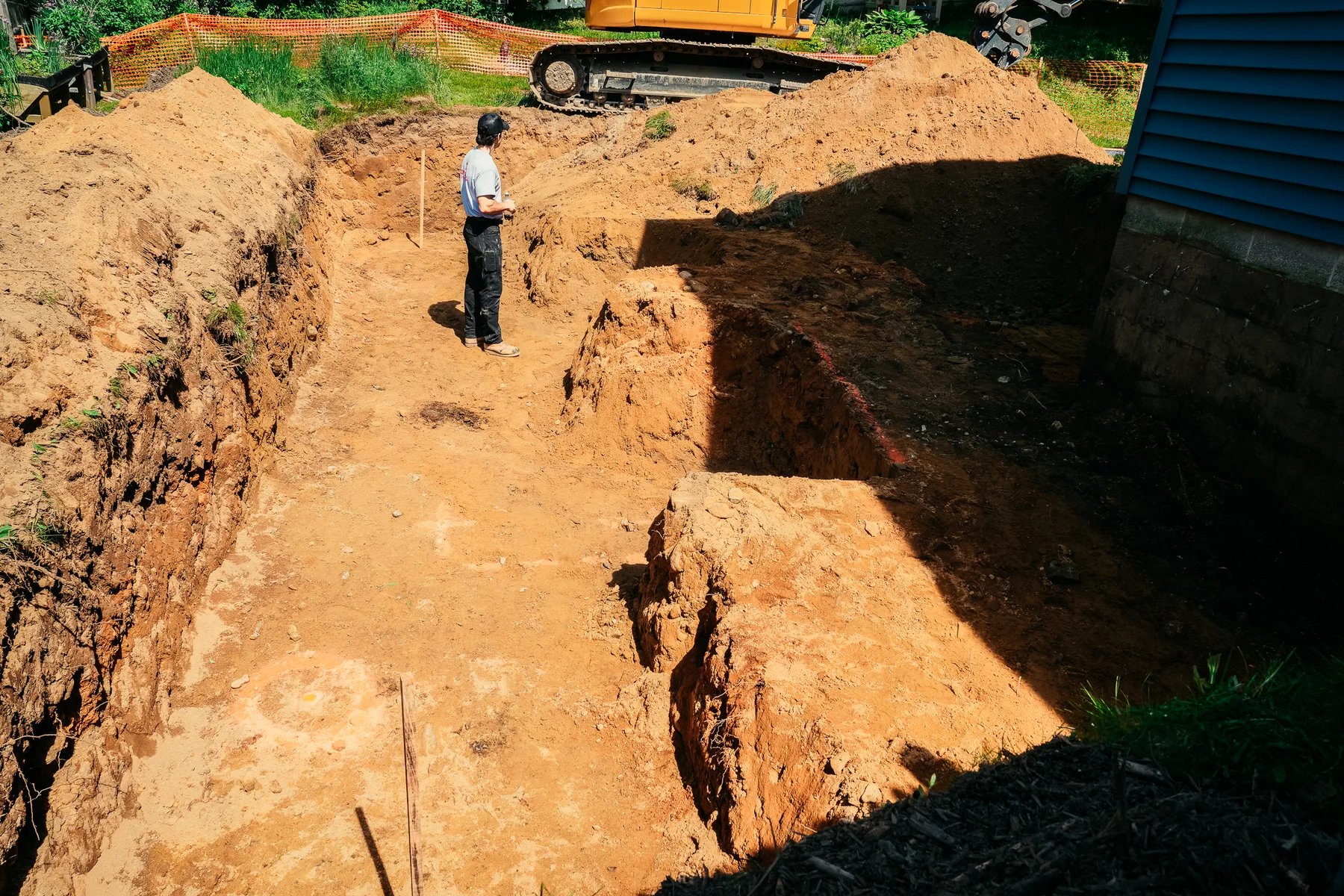 Foundation construction work
