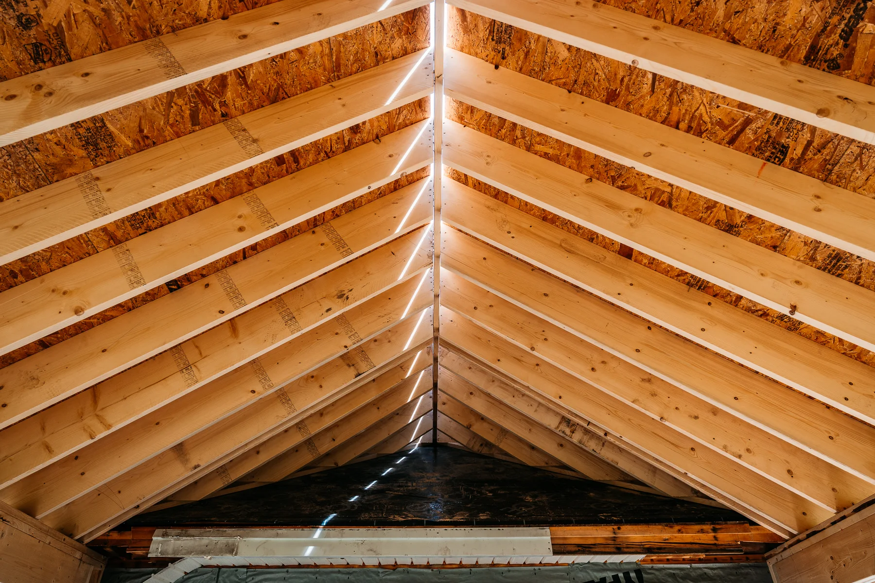 Porch framing in progress