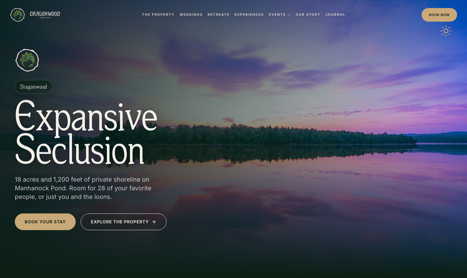 Dragonwood responsive website