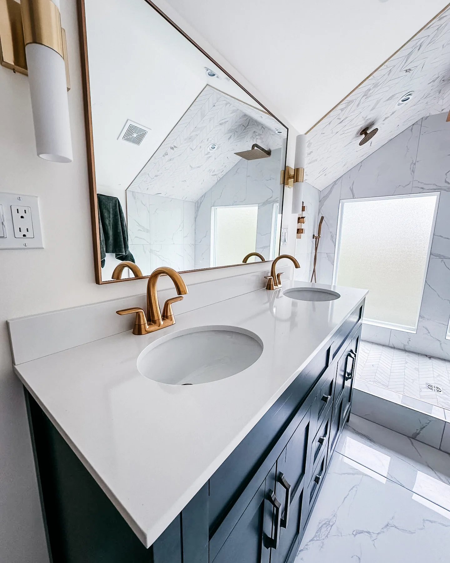 Finished bathroom remodel