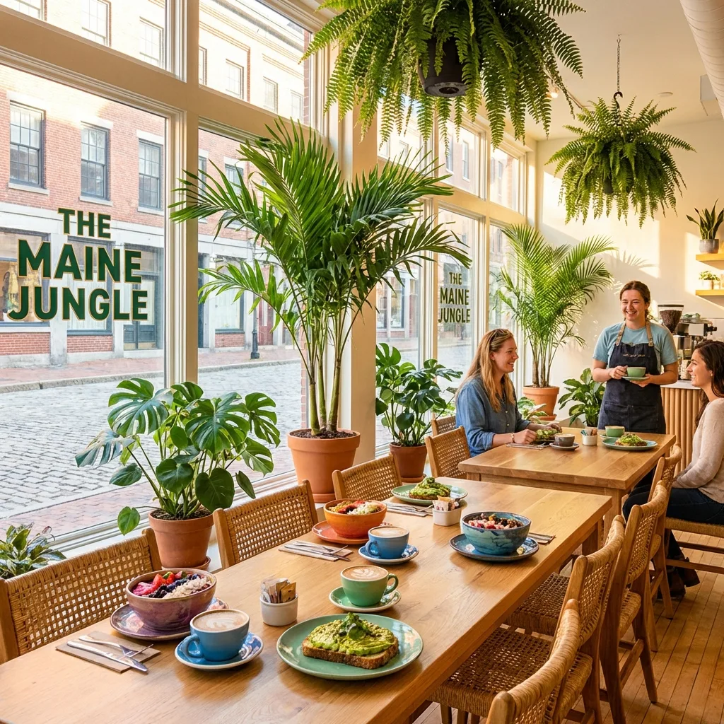 Bright restaurant dining room